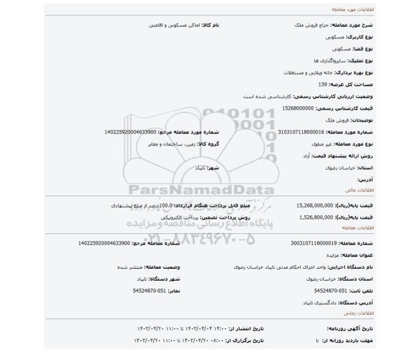 فروش ملک