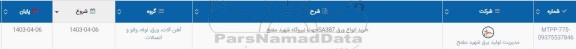 استعلام خرید انواع ورق SA387 جهت نیروگاه شهید مفتح