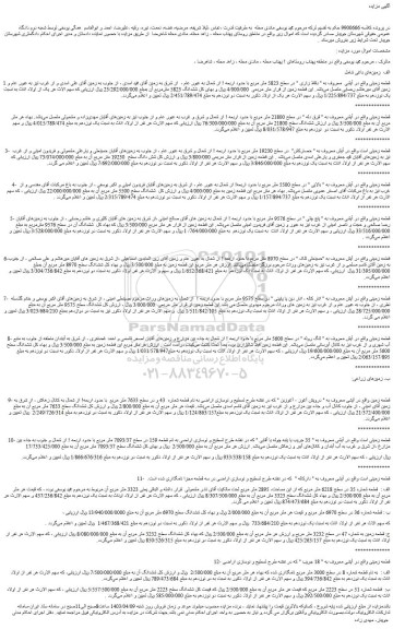مزایده قطعه زمینی واقع در آیشی