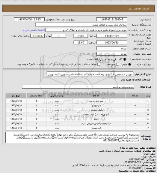 استعلام دوربین -لنز دوربین-میکروفون یقه ای-سه پایه-کارت حافظه -باطری دوربین-کیف دوربین