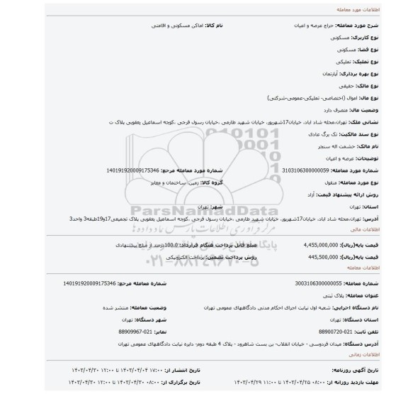عرصه و اعیان