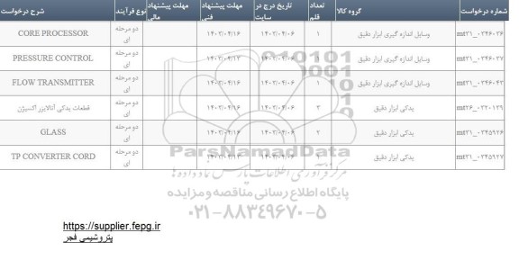 استعلام CORE PROCESSOR...