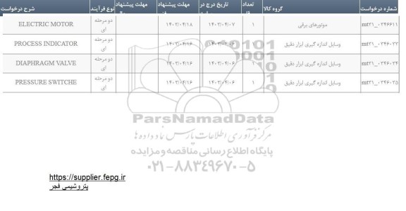 استعلام electric motor ....