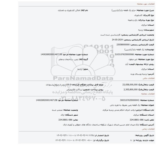 یک قطعه باغ (باغ زرین)