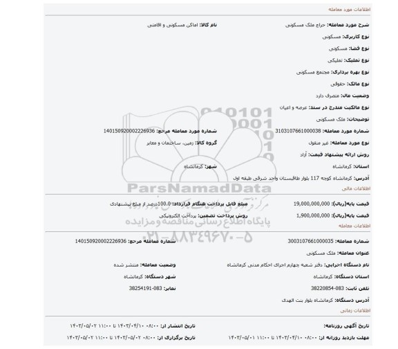 ملک مسکونی