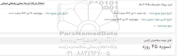 استعلام خرید پروانه جلو و عقب 125 - 50/2 