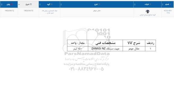 استعلام حلال جوهر