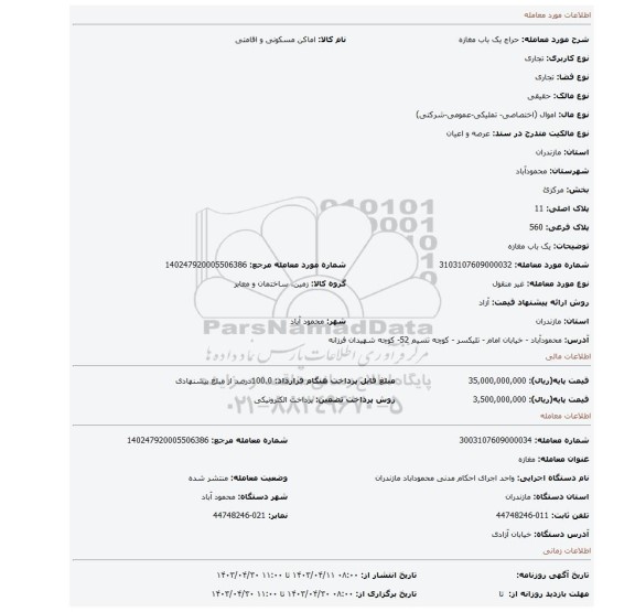 یک باب مغازه