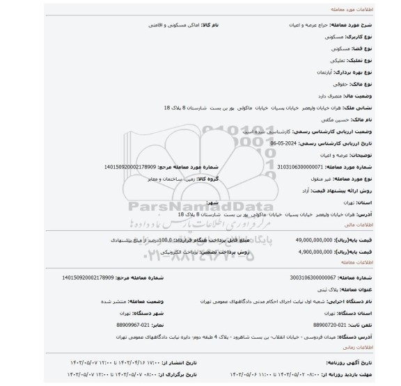 عرصه و اعیان