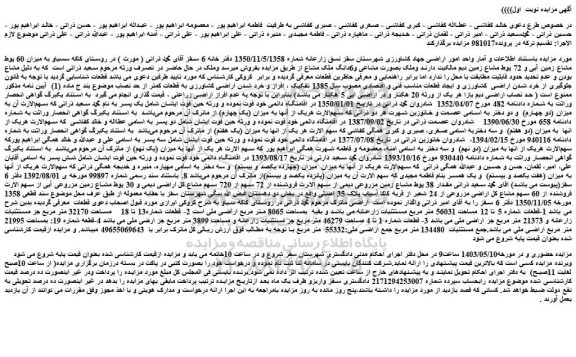 مزایده فروش ملک