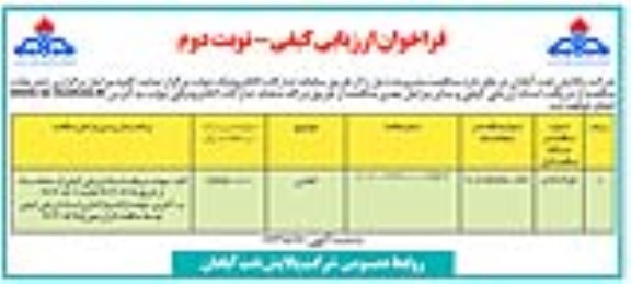 مناقصه، فراخوان ارزیابی کیفی خرید کانکس - نوبت دوم