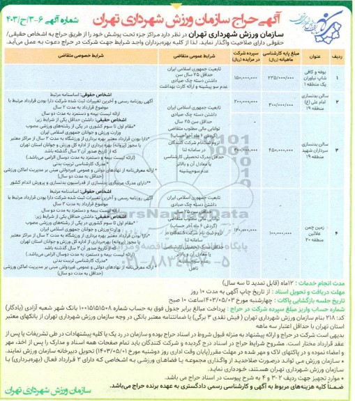 حراج بوفه و کافی شاپ نیاوران ...
