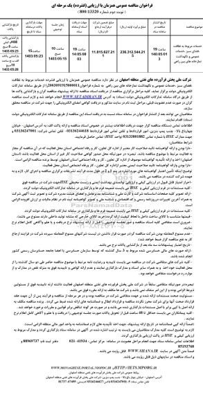 مناقصه عمومی خدمات مربوط به نظافت فضای سبز، خدمات عمومی و نگهداشت نمازخانه های بین راهی... نوبت دوم