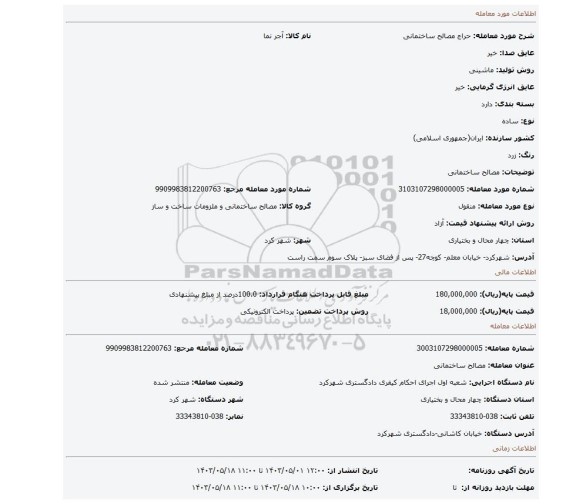 مصالح ساختمانی