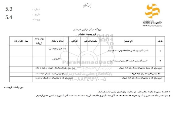 استعلام اکسید آلومینیوم 