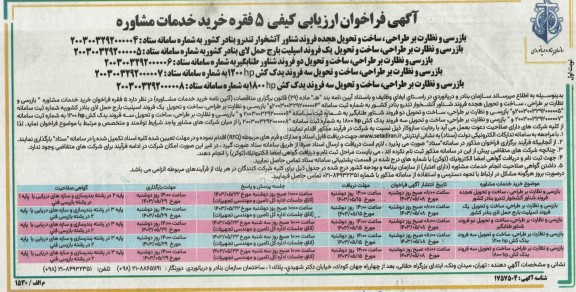 فراخوان ارزیابی کیفی بازرسی و نظارت بر طراحی، ساخت و تحویل هجده فروند شناور آتشخوار تندرو و ...