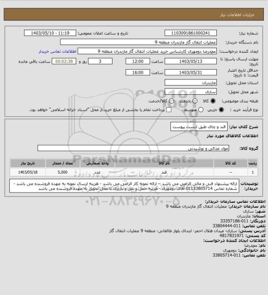 استعلام قند و چای طبق لیست پیوست