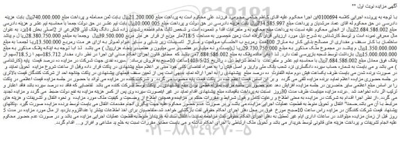 مزایده شش دانگ پلاک ثبتی 29فرعی از 2اصلی