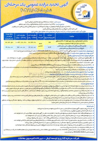 تجدید مزایده عمومی واگذاری استیجاری ساختمان دو طبقه...
