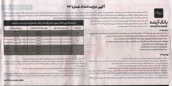مزایده فروش 80 ملک با کاربری مسکونی، تجاری/ مسکونی، تجاری/ اداری، صنعتی، زمین بدون حصار، تجاری، زمین با بنای احداثی، اداری، ویلا، تجاری/خدماتی/ تفریحی