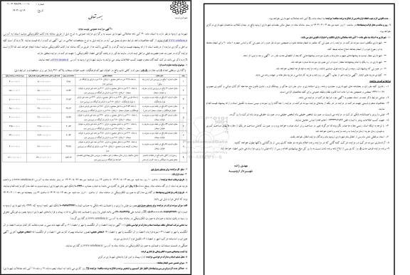 مزایده واگذاری سرقفلی تعداد 8 باب مغازه و یک باب رستوران و کافی شاپ- نوبت دوم