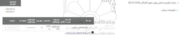 مزایده قرقره پلاستیکی ضایعاتی