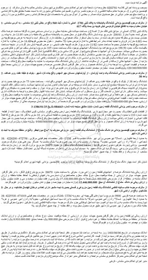 مزایده ششدانگ یکبابخانه به پلاک ثبتی 2781- اصلی 