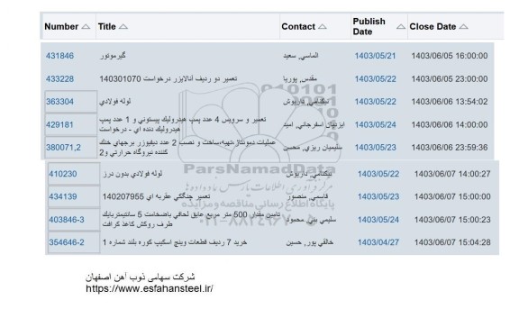 استعلام گیرموتور...