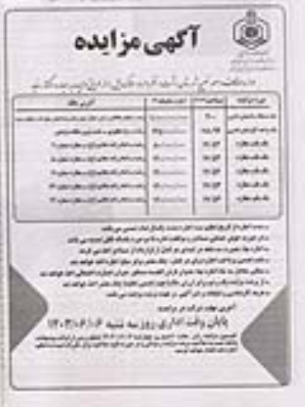مزایده املاک