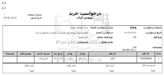 استعلام الکل 