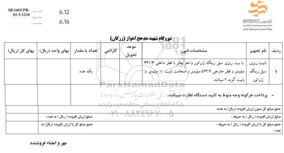 استعلام بابیت ریزی سیل رینگ ژنراتور