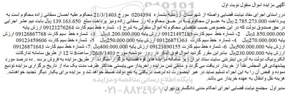 مزایده فروش سیم کارت