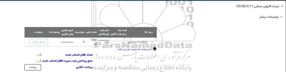 مزایده قالبهای صنعتی