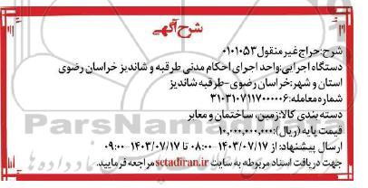 حراج غیرمنقول زمین، ساختمان و معابر