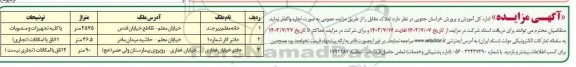 مزایده اجاره املاک