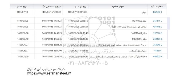 استعلام بوش  و ... 