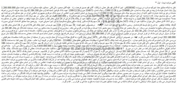 مزایده فروش ملک
