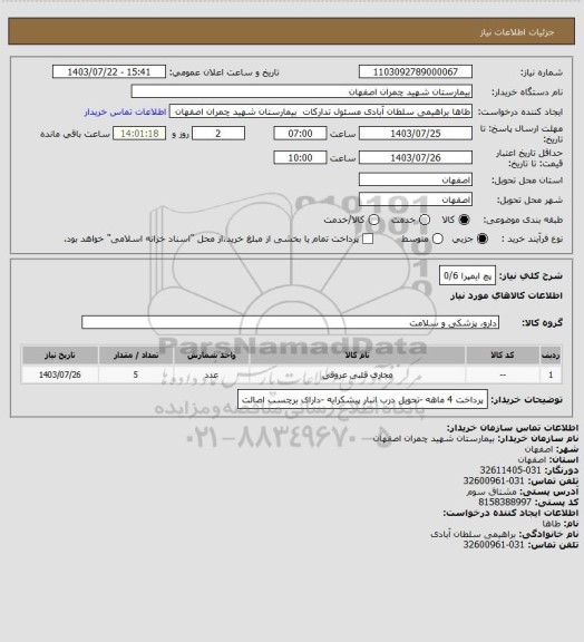 استعلام پچ ایمپرا 0/6
