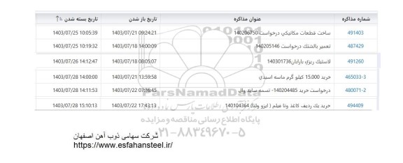 استعلام ساخت قطعات مکانیکی...