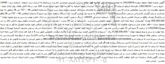 مزایده سواری چری تیپ اریزو 5
