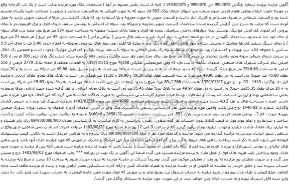 مزایده یک باب کارخانه