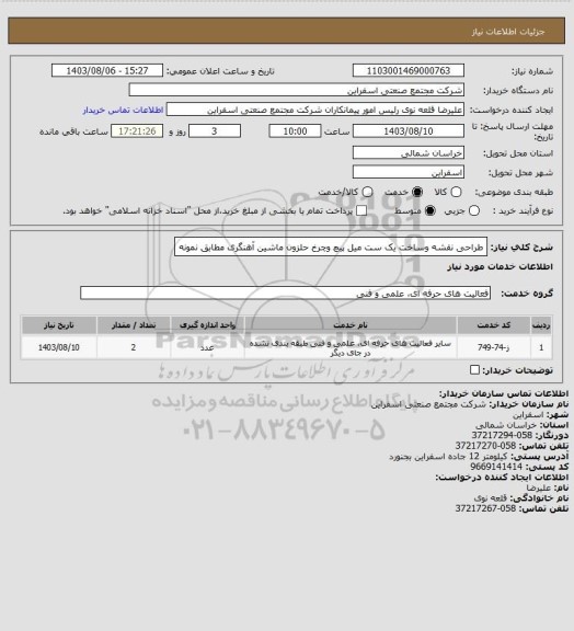 استعلام طراحی نقشه وساخت یک ست میل پیچ وچرخ حلزون ماشین آهنگری مطابق نمونه