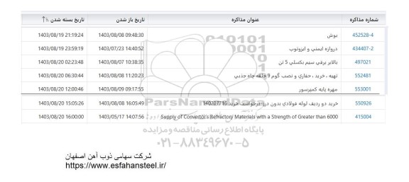استعلام بوش  و ... 