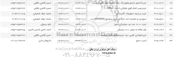 استعلام خرید آدابتور اسلیو و هوزینگ درام 4 ردیف ...