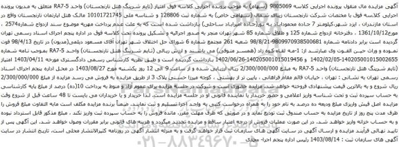 مزایده سهام