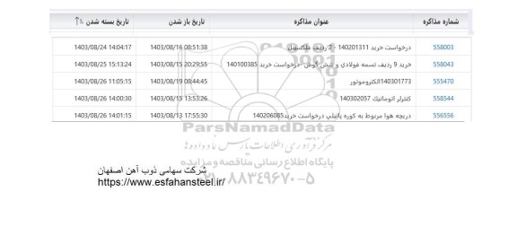 استعلام خرید ردیف فلکسیبل ...