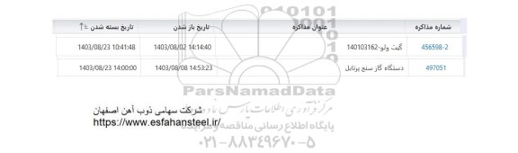 استعلام گیت ولو...
