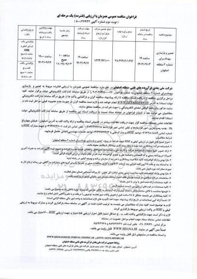 مناقصه تعمیر و بازسازی مهمانسرای شماره 2  نوبت دوم