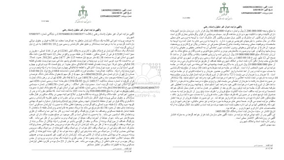 مزایده ششدانگ یک دستگاه آپارتمان نوع ملک طلق با کاربری به پلاک ثبتی 12241 فرعی از 116 اصلی