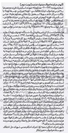 مزایده یک دستگاه خودروی پژو رنگ خاکستری مدل 92 